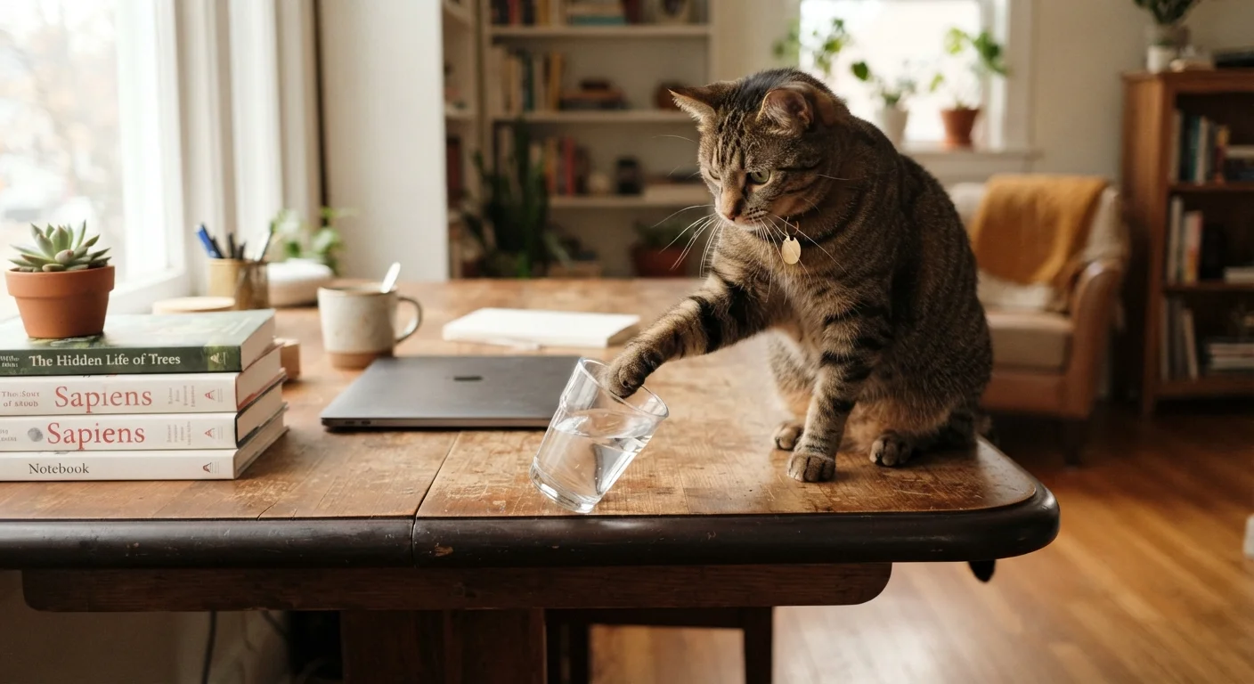 Why Your Cat Knocks Things Over — and What's Actually Going On